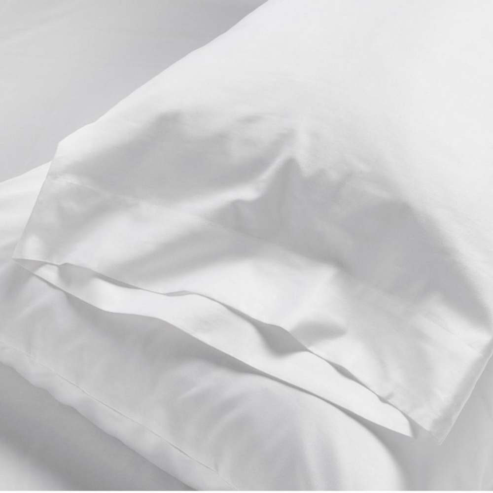 NEW Casaluna Supima Sateen Pillowcase Set 500 Thread Count in White